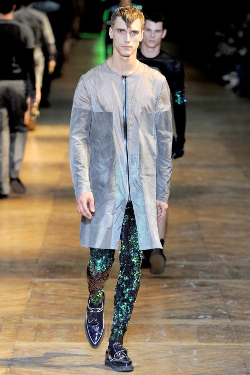 Mugler Spring/Summer 2012 menswear runway show in Paris