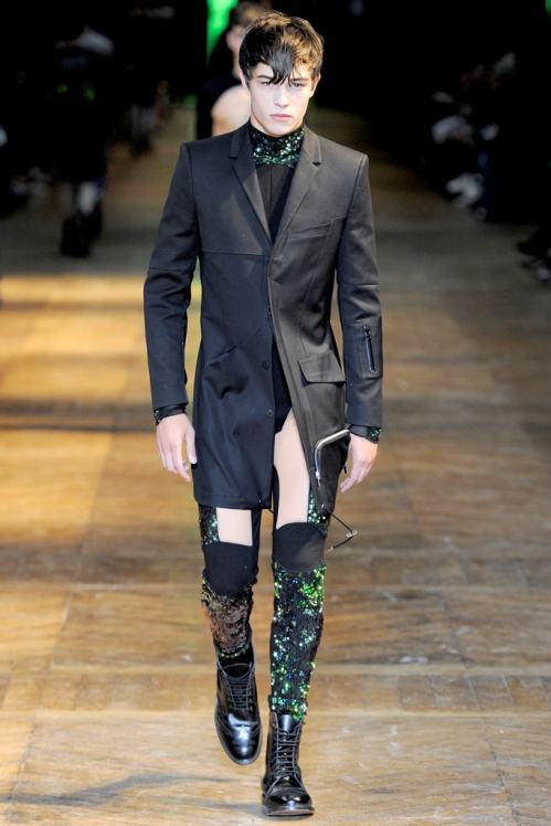 Mugler Spring/Summer 2012 menswear runway show in Paris