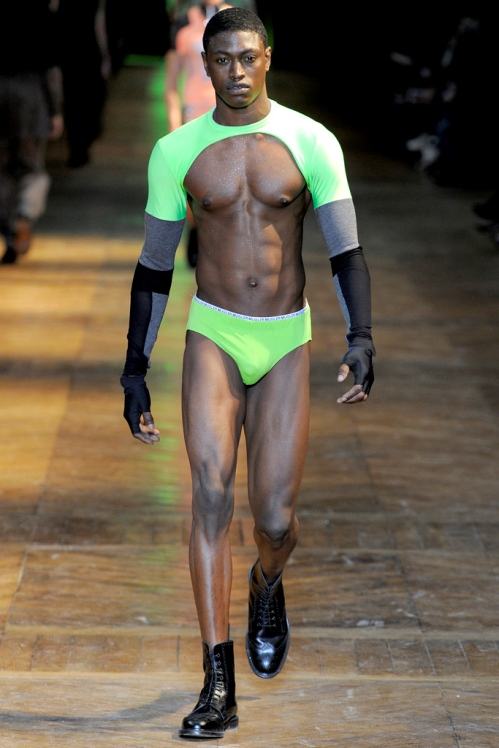Mugler Spring/Summer 2012 menswear runway show in Paris