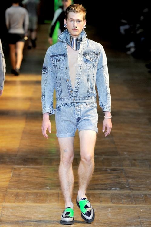 Mugler Spring/Summer 2012 menswear runway show in Paris