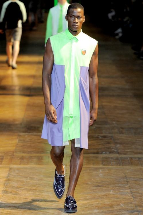 Mugler Spring/Summer 2012 menswear runway show in Paris