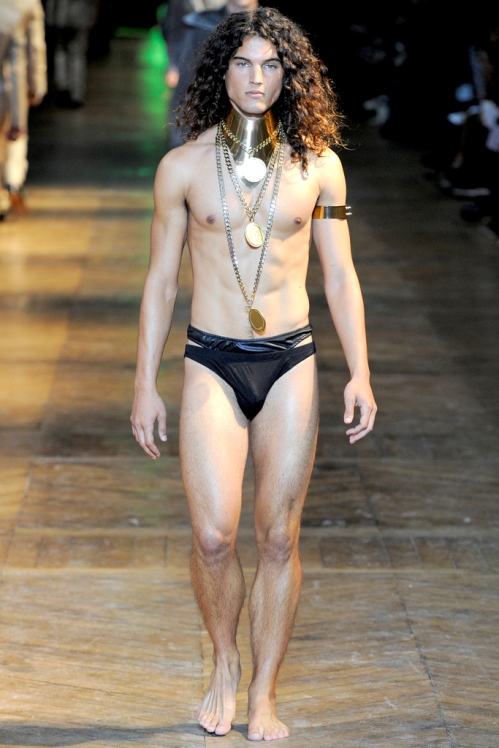 Mugler Spring/Summer 2012 menswear runway show in Paris