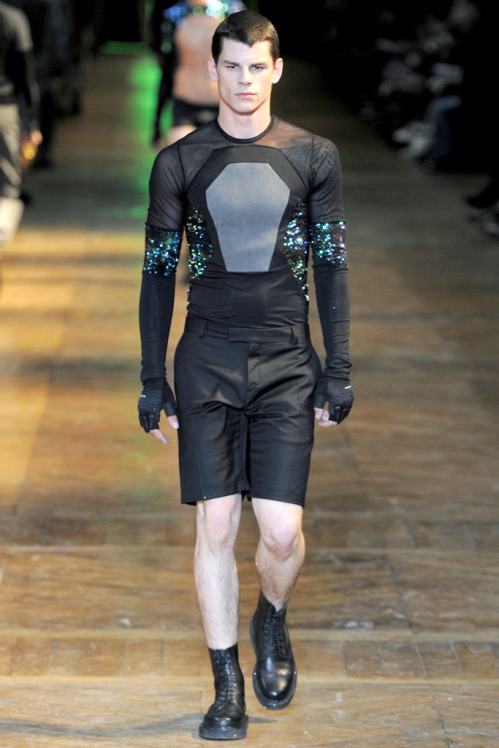 Mugler Spring/Summer 2012 menswear runway show in Paris