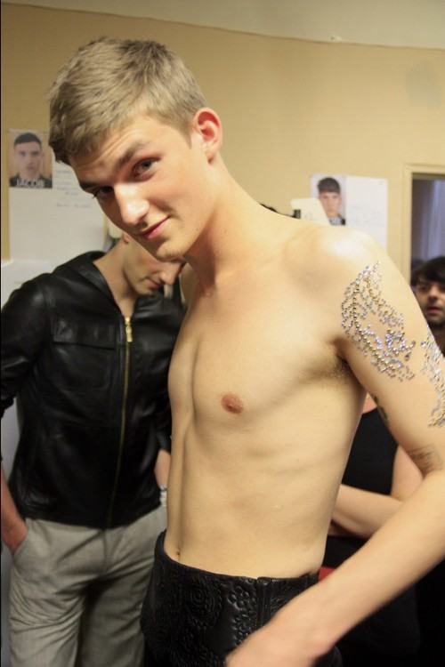 Christian Lacroix Spring/Summer 2012 menswear show & backstage