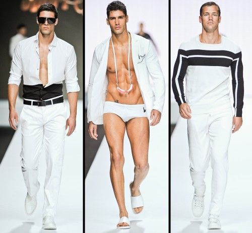 Dirk Bikkembergs Spring/Summer 2012 menswear runway show in Milan