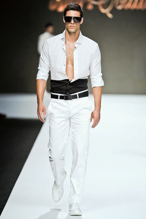 Dirk Bikkembergs Spring/Summer 2012 menswear runway show in Milan