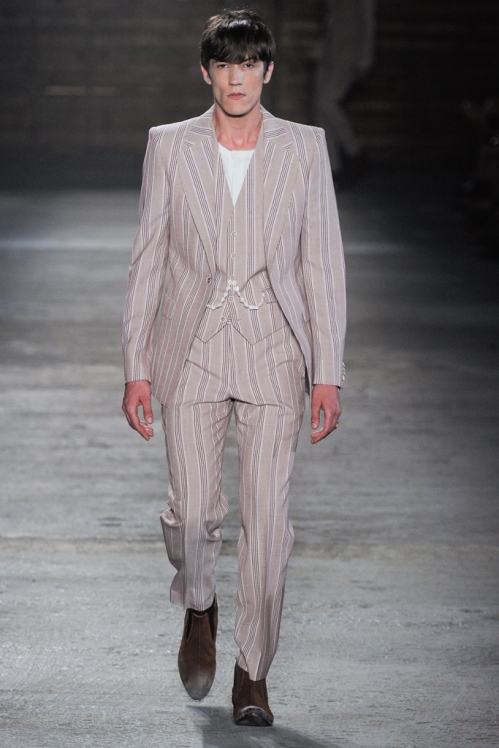 Alexander McQueen Sping/Summer 2012 menswear runway show in Milan