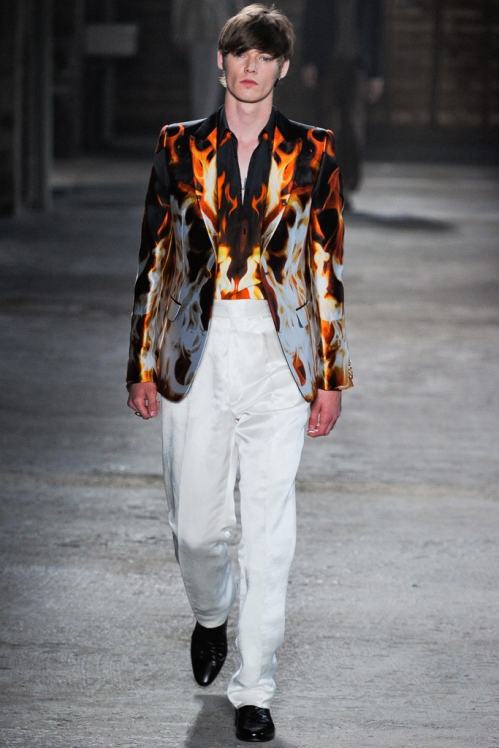 Alexander McQueen Sping/Summer 2012 menswear runway show in Milan