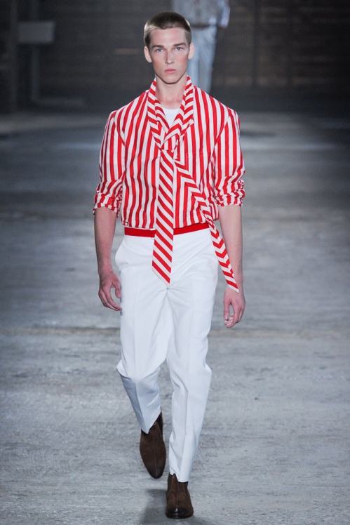 Alexander McQueen Sping/Summer 2012 menswear runway show in Milan