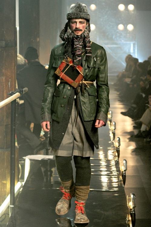 John Galliano Menswear Fall/Winter 11.12 runway show in Paris
