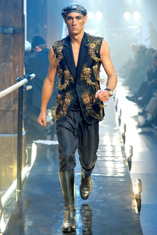 John Galliano Menswear Fall/Winter 11.12 runway show in Paris