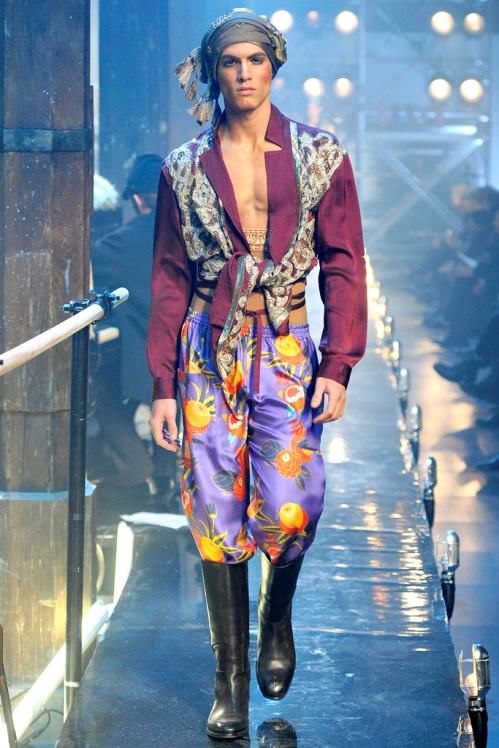 John Galliano Menswear Fall/Winter 11.12 runway show in Paris