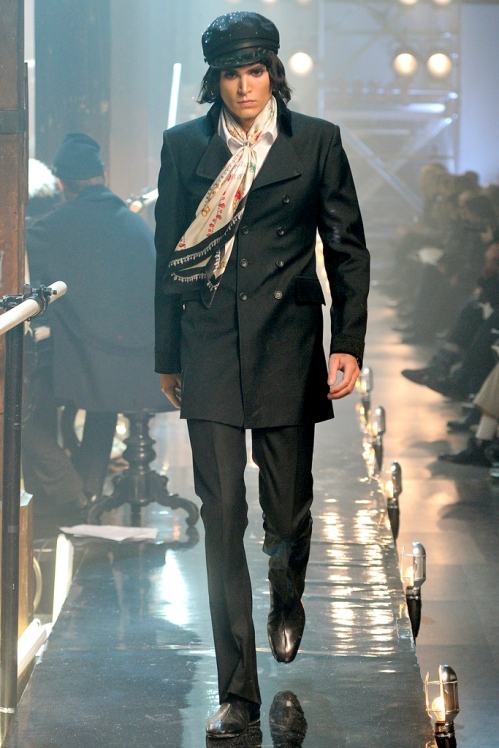 John Galliano Menswear Fall/Winter 11.12 runway show in Paris
