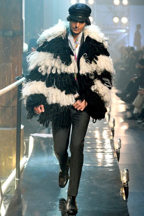 John Galliano Menswear Fall/Winter 11.12 runway show in Paris