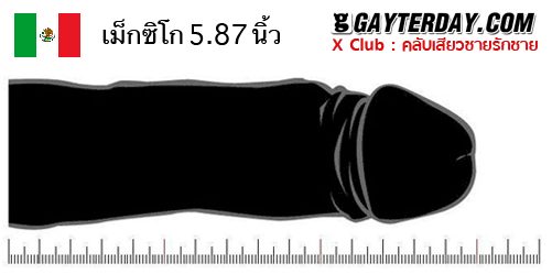 ตาราง ขนาดเฉลี่ยอวัยวะเพศชายทั่วโลก 40ประเทศ (ไม่มีประเทศไทย)