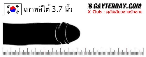 ตาราง ขนาดเฉลี่ยอวัยวะเพศชายทั่วโลก 40ประเทศ (ไม่มีประเทศไทย)