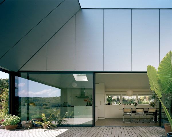 Horizontal House in Switzerland with Interior Courtyard
