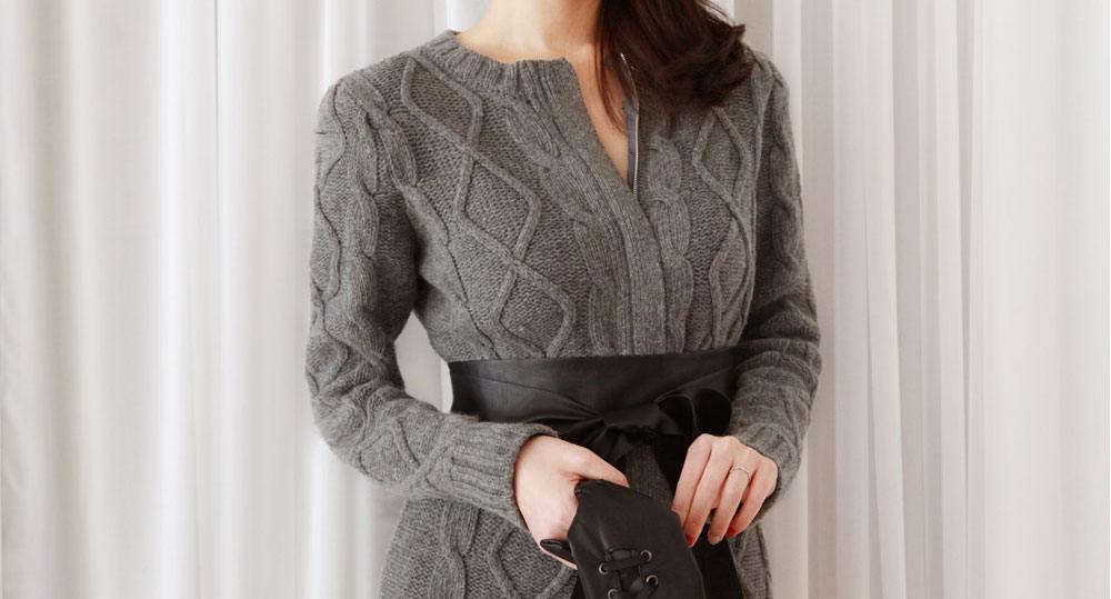 เดรสถักไหมพรม ชุดเดียวเอา (หนาว) อยู่!!