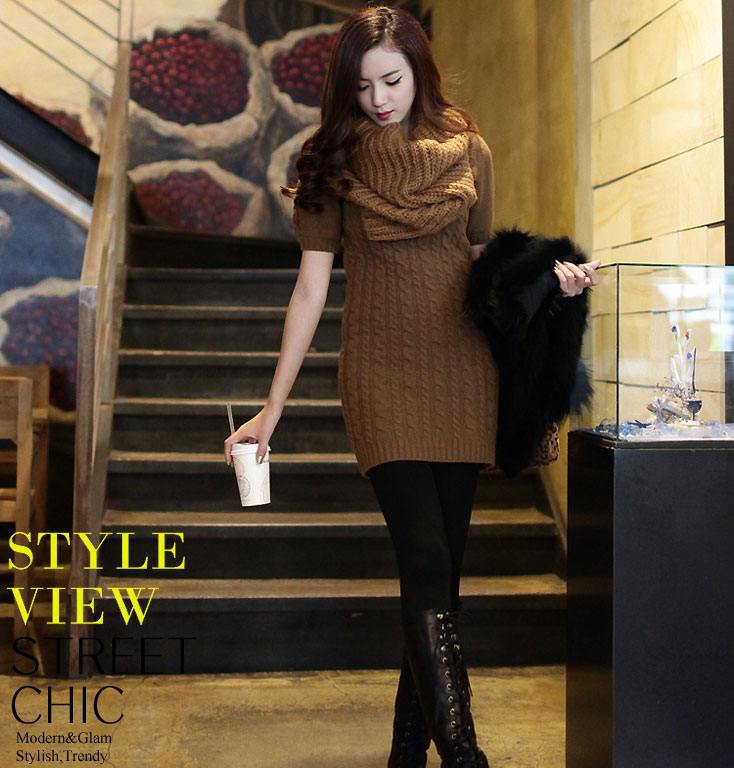 เดรสถักไหมพรม ชุดเดียวเอา (หนาว) อยู่!!