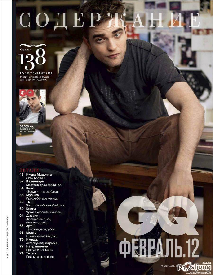 Robert Pattinson @ GQ Russia February 2012