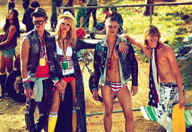 CAMPAIGN: NATASHA POLY, DIMITRY TANNER, PAOLO ANCHISI, MATT WOODHOUSE & TON HEUKELS FOR DSQUARED2 SP