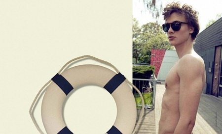 VANGARDIST MAGAZINE: MICHAEL POLLINGER, HARUN & NIKOLAS KRITZEN IN "POOL PLEASURES" BY PHOTOGRAPHER