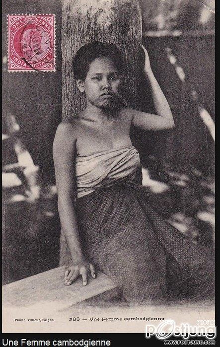 การแต่งกายของสตรีชาวกัมพูชาเมื่อเกือบร้อยปีก่อน