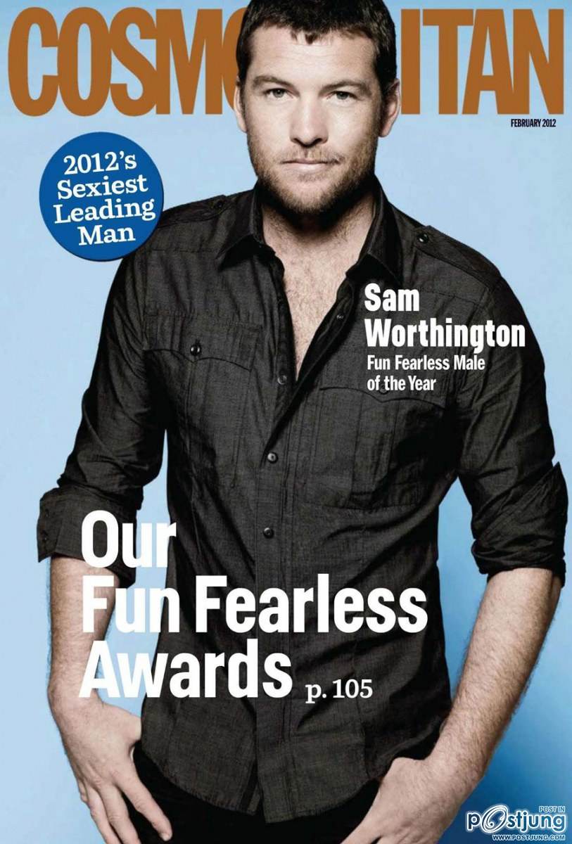 Sam Worthington @ Cosmopolitan US February 2012