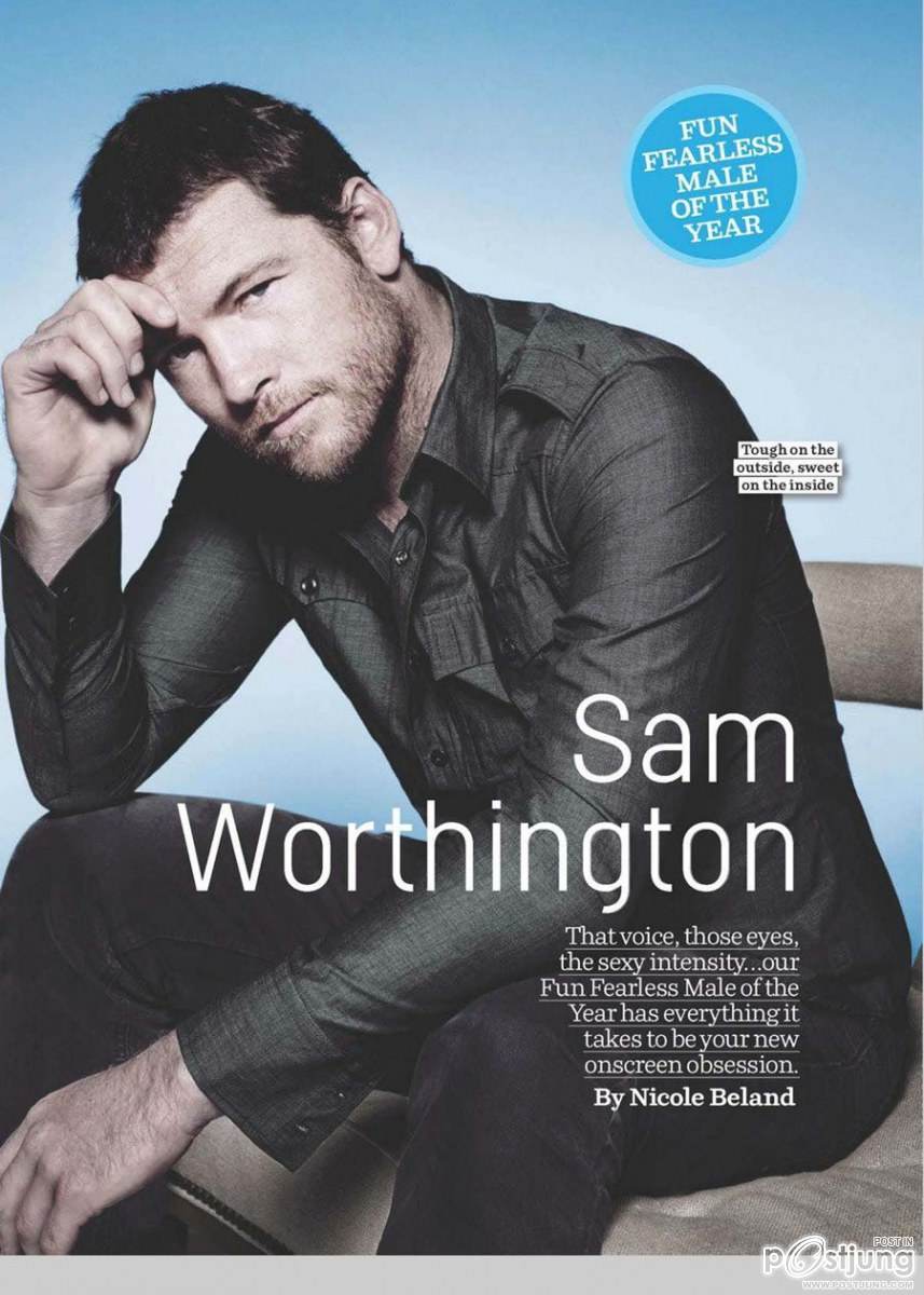 Sam Worthington @ Cosmopolitan US February 2012