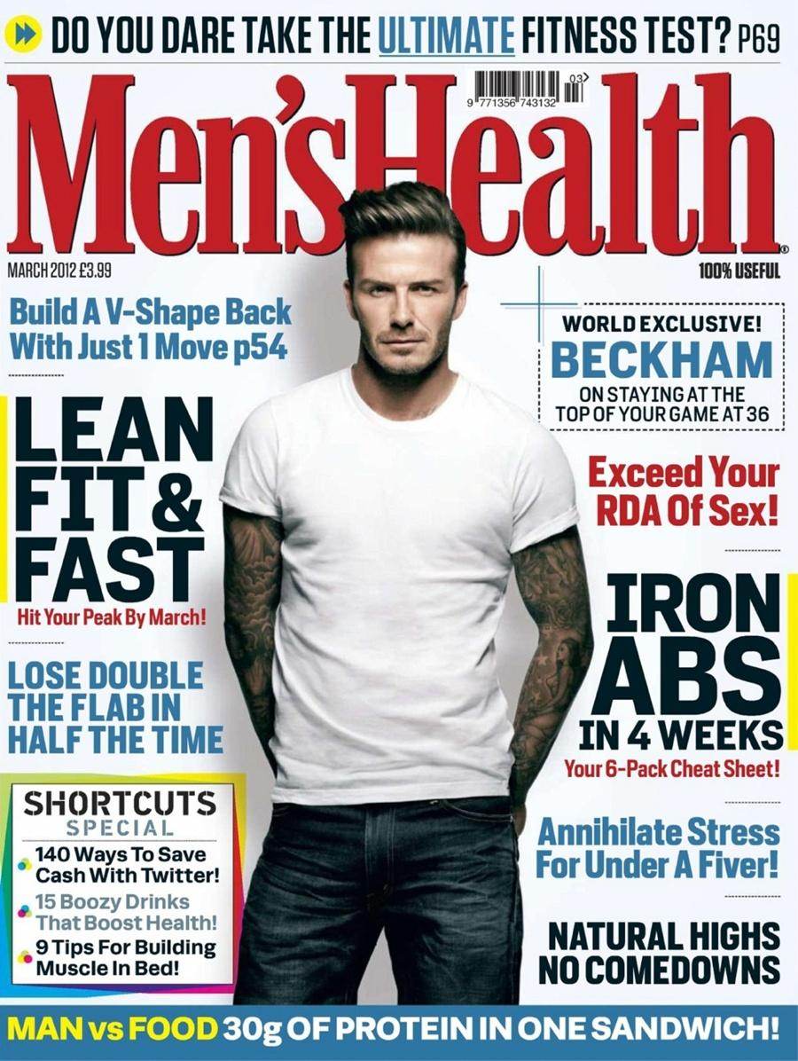 David Beckham @ Men's Health UK March 2012