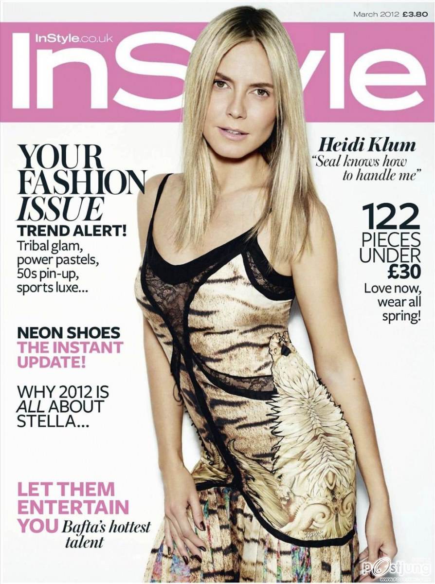 Heidi klum @ Instyle uk march 2012