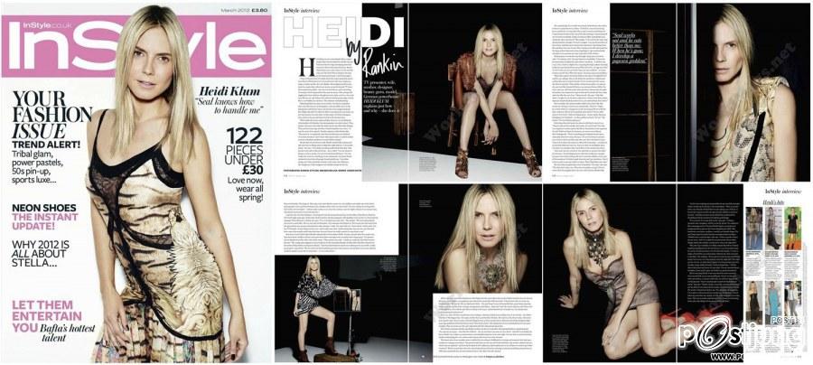 Heidi klum @ Instyle uk march 2012
