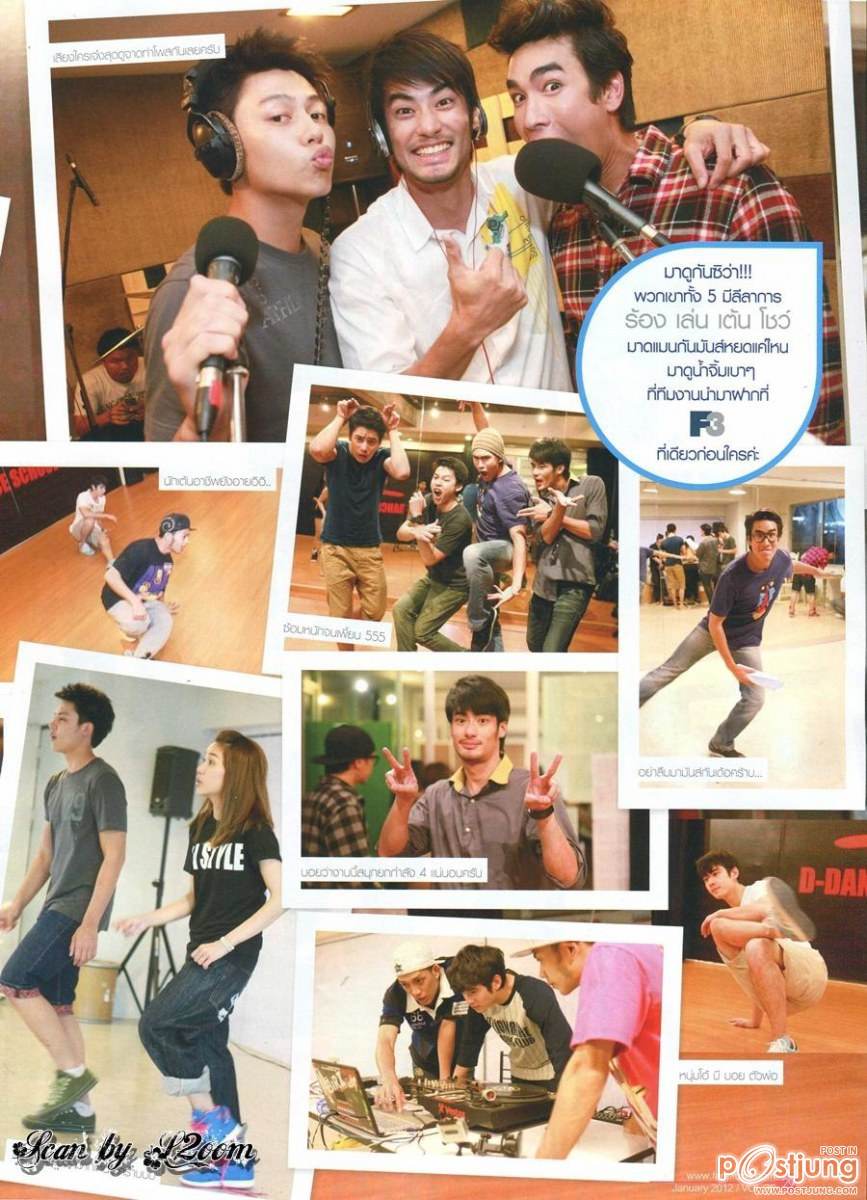 ณเดชน์ / หมาก-ปริญ / มาริโอ้ / บอย-ปกรณ์ / เคน-ภูภูมิ @ F3 Fan club's Magazine issue 26 January 2012