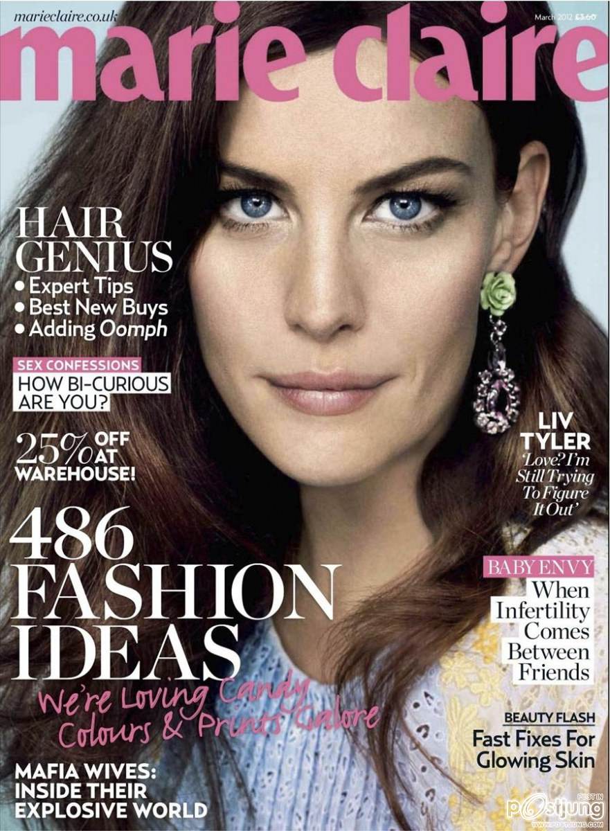 Liv Tyler @ Marie Claire UK March 2012