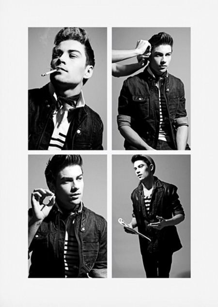 DORIAN MAGAZINE: RAPHAEL SANDER IN "SCREEN TEST" BY PHOTOGRAPHER ENOKAE