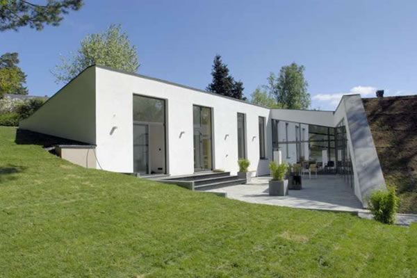 Bunker Style Houses - Eco Friendly House in Stockholm