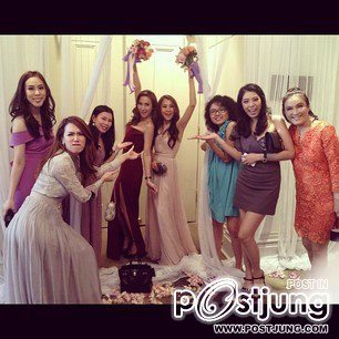 สวยเริ่ดเจิดจรัสเพื่อนซุปตาร์"อั้ม พัชราภา"@งานเเต่งเพื่อน!!