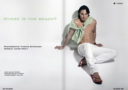 BLAKE MAGAZINE: JACOB NEELY IN "WHERE IS THE BEACH" BY PHOTOGRAPHER THOMAS SYNNAMON