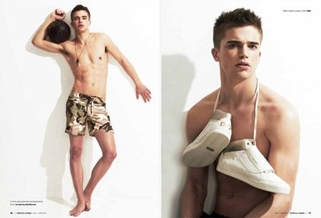 ESSENTIAL HOMME: RIVER VIIPERI IN "BOY OF SUMMER" BY PHOTOGRAPHER A.P. KIM