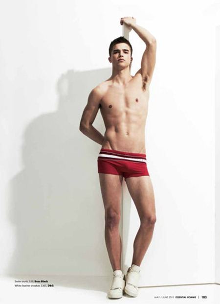 ESSENTIAL HOMME: RIVER VIIPERI IN "BOY OF SUMMER" BY PHOTOGRAPHER A.P. KIM