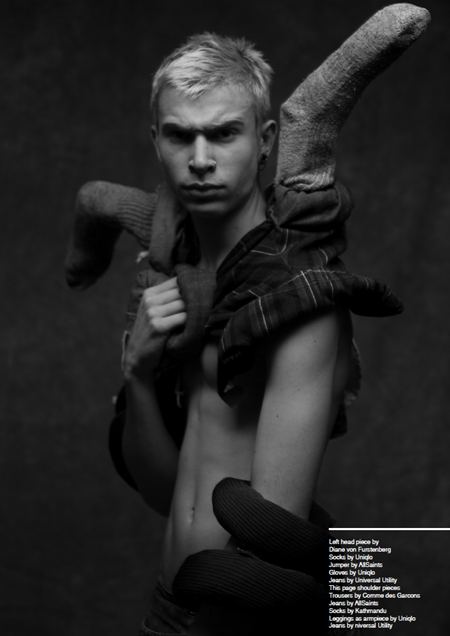 FIASCO HOMME MAGAZINE: ELLIOT JOSEPH RENTZ IN "DRESS UP" BY PHOTOGRAPHER DIEGO INDRACCOLO