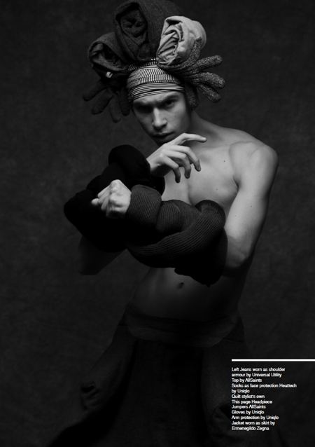 FIASCO HOMME MAGAZINE: ELLIOT JOSEPH RENTZ IN "DRESS UP" BY PHOTOGRAPHER DIEGO INDRACCOLO