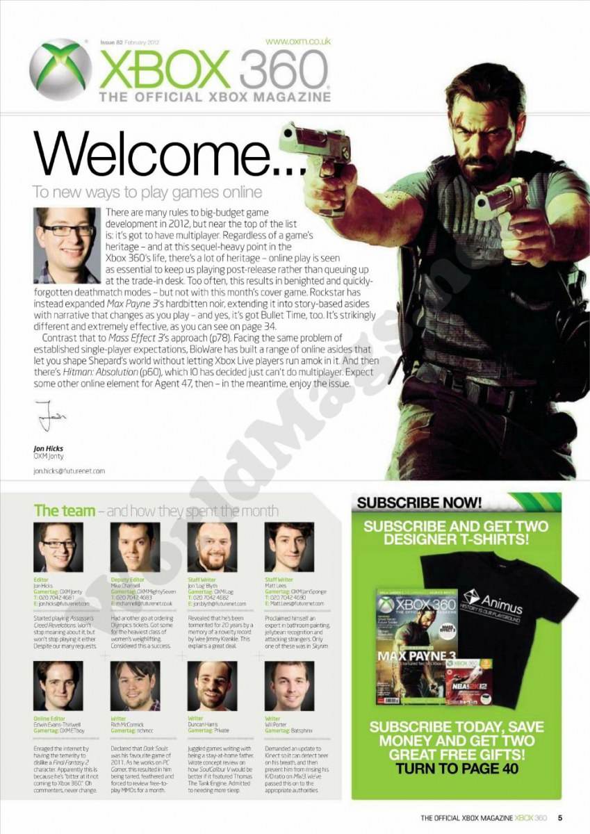 Xbox 360 The Official Xbox Magazine issue 82 February 2012