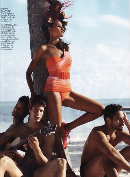 VOGUE SPAIN: GRACIE CARVALHO & ARLENIS SOSA IN "FIEBRE TROPICAL" BY PHOTOGRAPHER DAVID VASILJEVIC