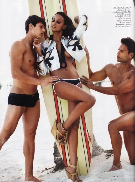 VOGUE SPAIN: GRACIE CARVALHO & ARLENIS SOSA IN "FIEBRE TROPICAL" BY PHOTOGRAPHER DAVID VASILJEVIC