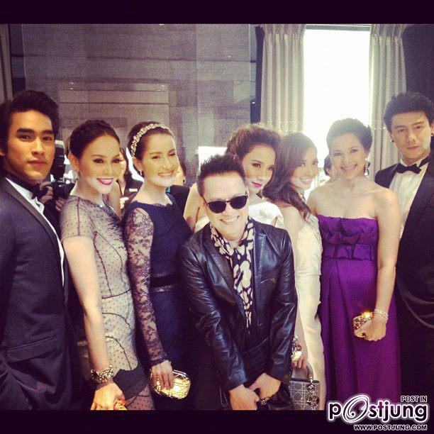 "อั้ม พัชราภา"เเละเหล่าคนบันเทิง@Dior....!!