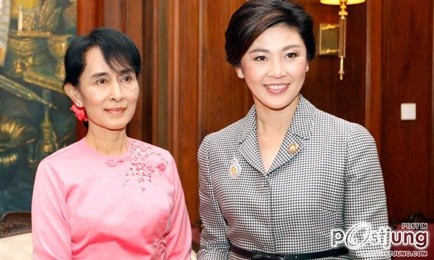 เมื่อ ปู ยิ่งลักษณ์ มาเจอ มิเชลโหยว เปิดตัวหนัง The Lady ที่กรุงเทพๆ