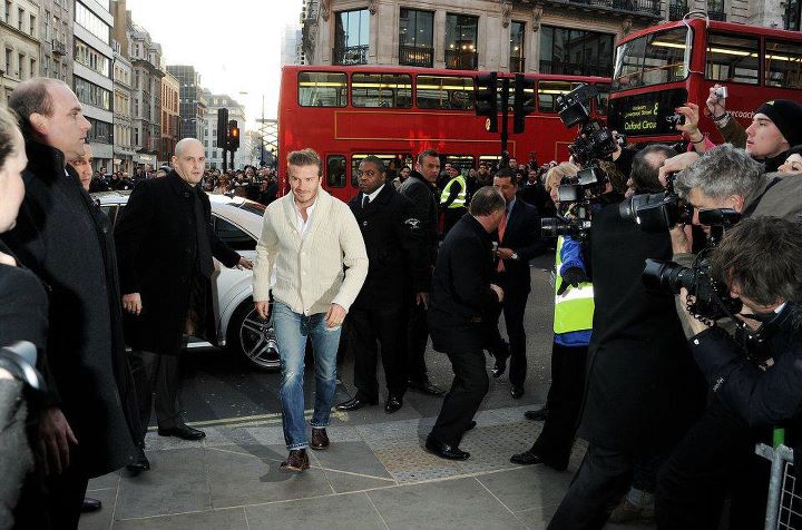 David Beckham : Bodywear for H&M Event at London