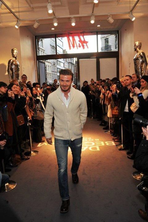 David Beckham : Bodywear for H&M Event at London