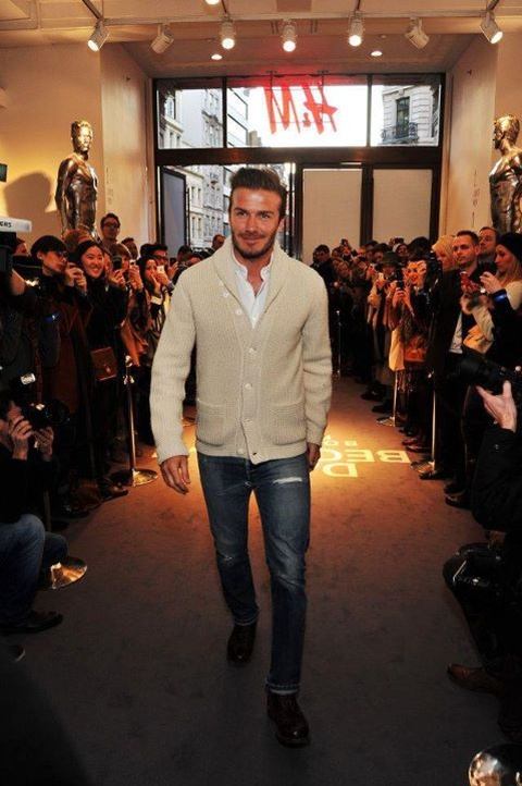 David Beckham : Bodywear for H&M Event at London